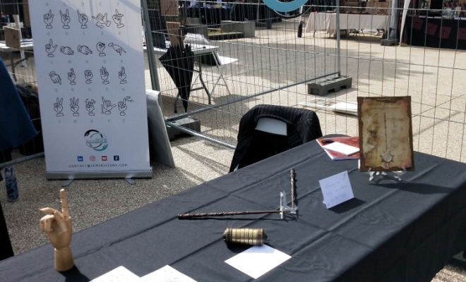 stand avec les activités sur le thème de la magie